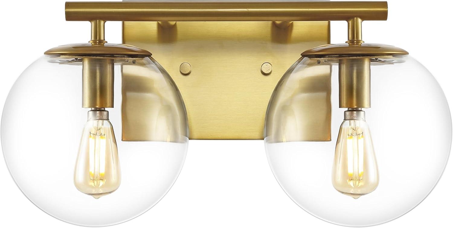 Severa 2 Light 14" Wall Sconce - SCN4125 - Brass - Safavieh