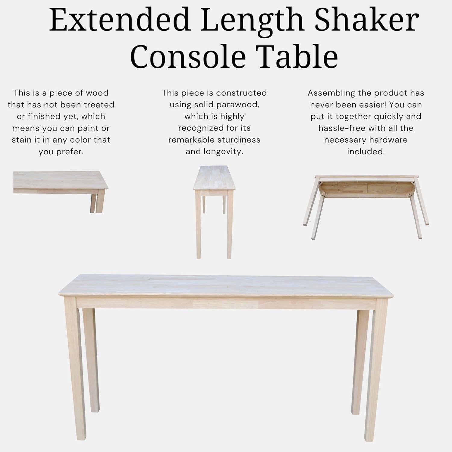 Shaker Table Unfinished - International Concepts