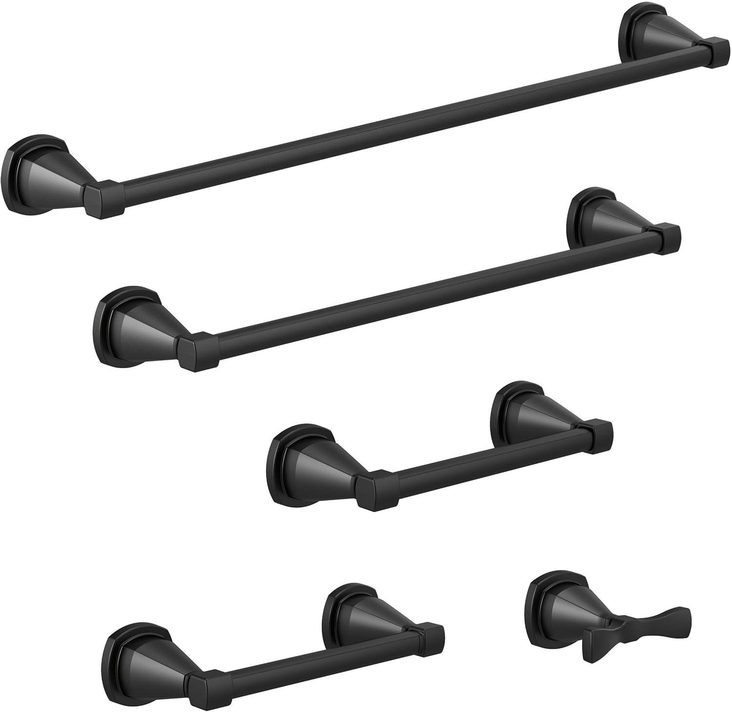 Stryke 8 in. Wall Mount Hand Towel Bar Bath Hardware Accessory