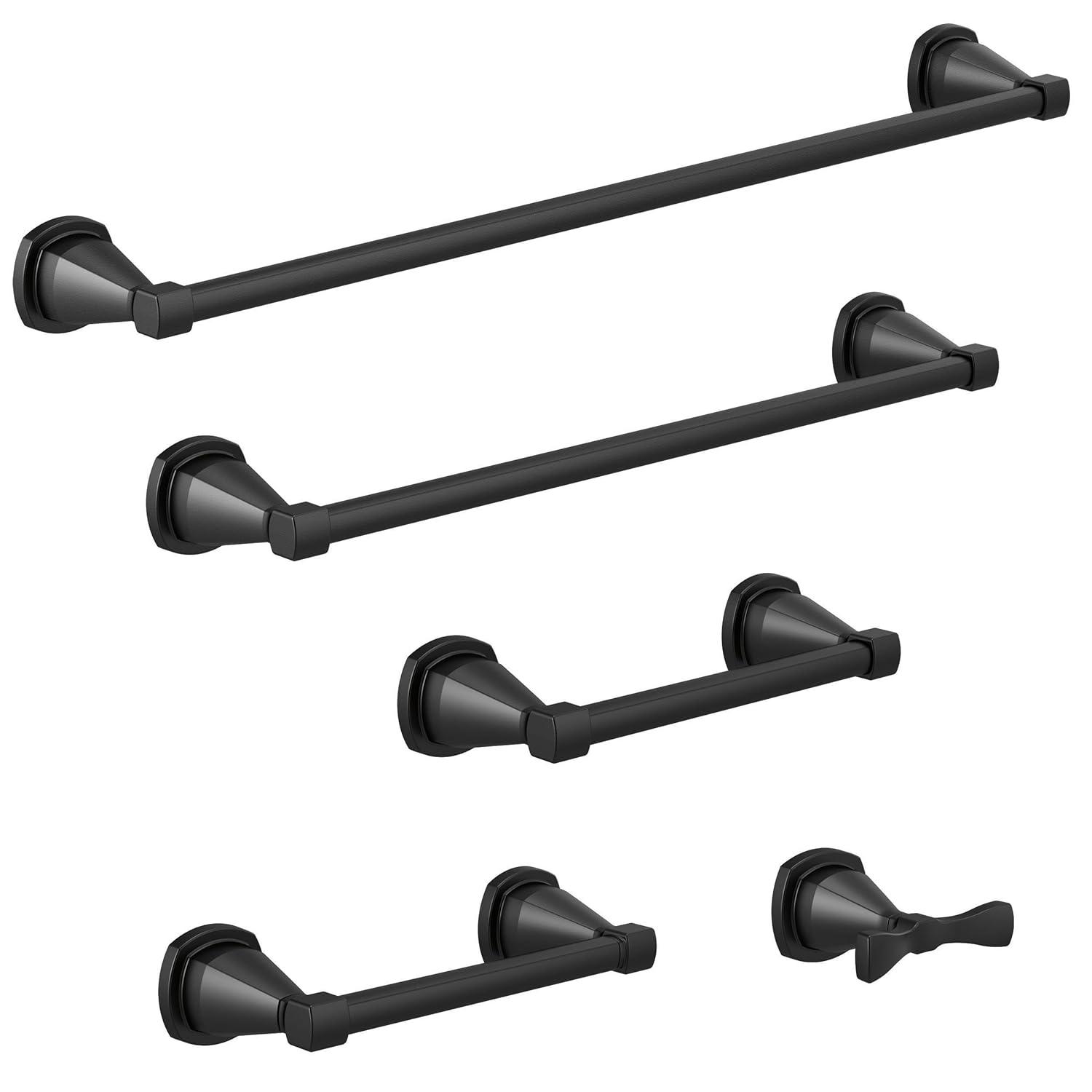 Stryke 8 in. Wall Mount Hand Towel Bar Bath Hardware Accessory