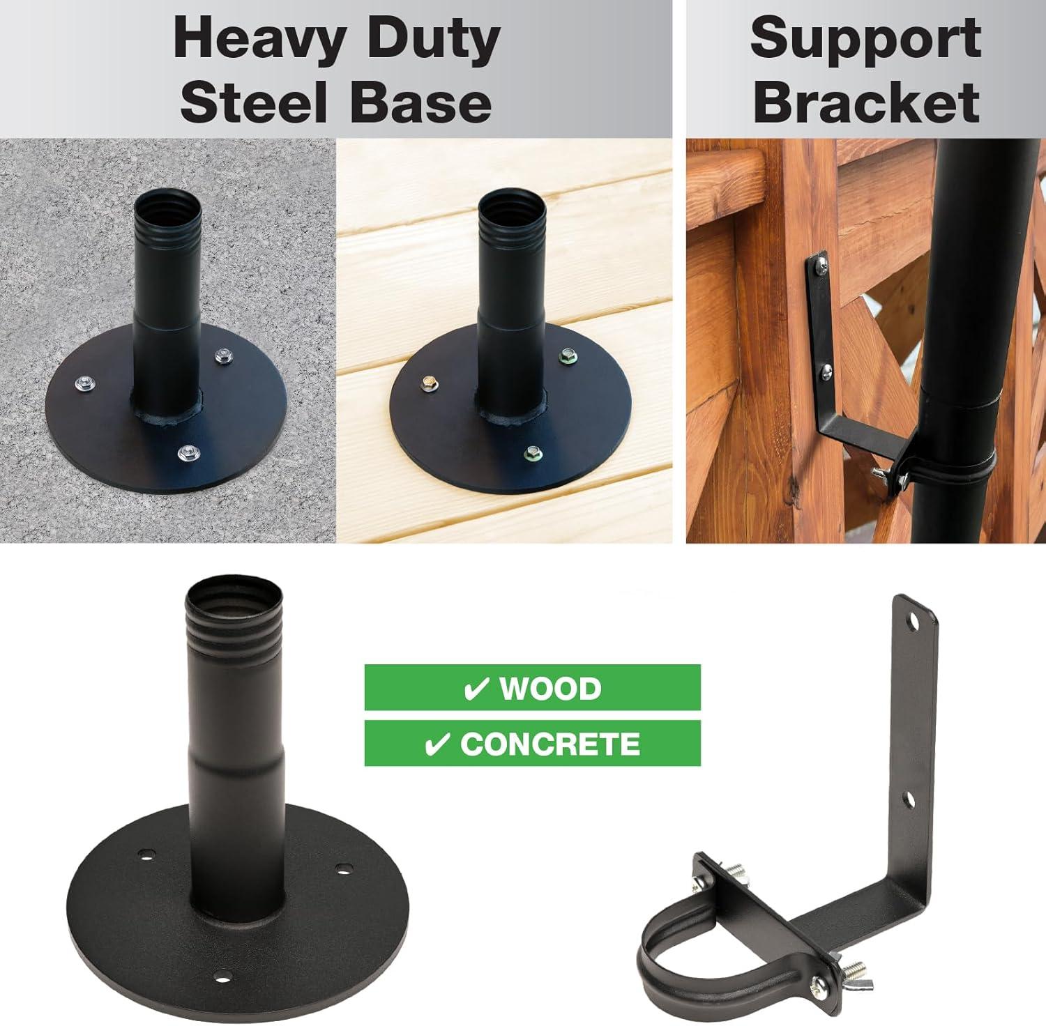 Excello Global Products Poles Lighting Kit EGP-LP-V2-4-DK