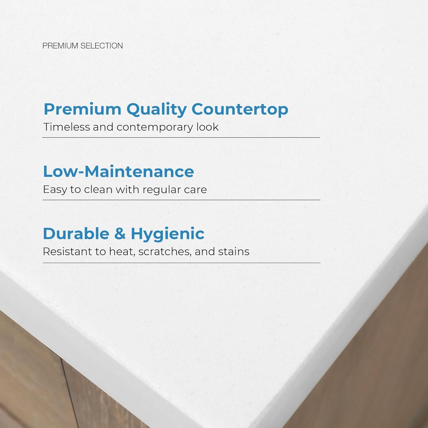 OVE Decors Bailey Single Bathroom Vanity with Premium Countertop