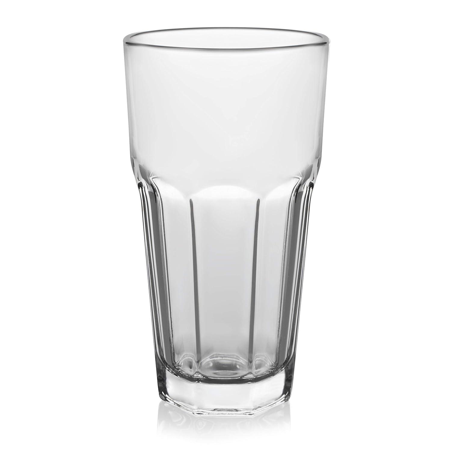 Libbey Gibraltar Tumbler Glasses, 16 ounce, Set of 12