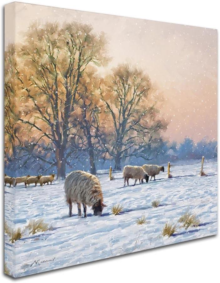 Trademark Fine Art 'Winter Sheep I' Canvas Art by The Macneil Studio