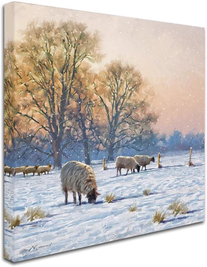 Trademark Fine Art The Macneil Studio " Winter Sheep " by The Macneil Studio