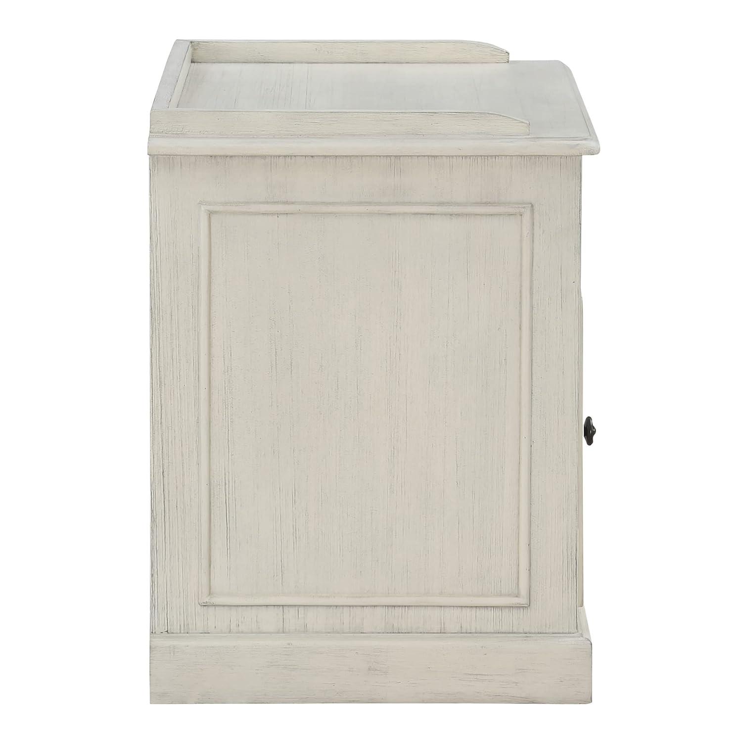 Country Meadows Engineered Wood File Cabinet in Antique White