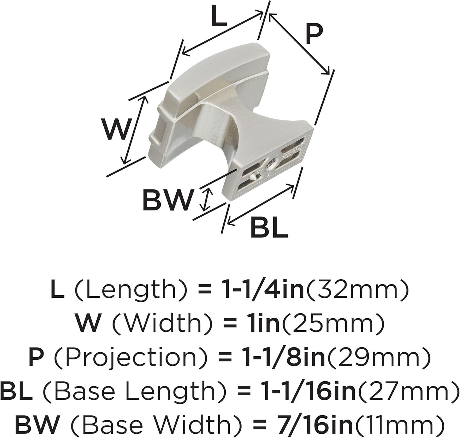 Davenport 1 3/16" Length Square Knob