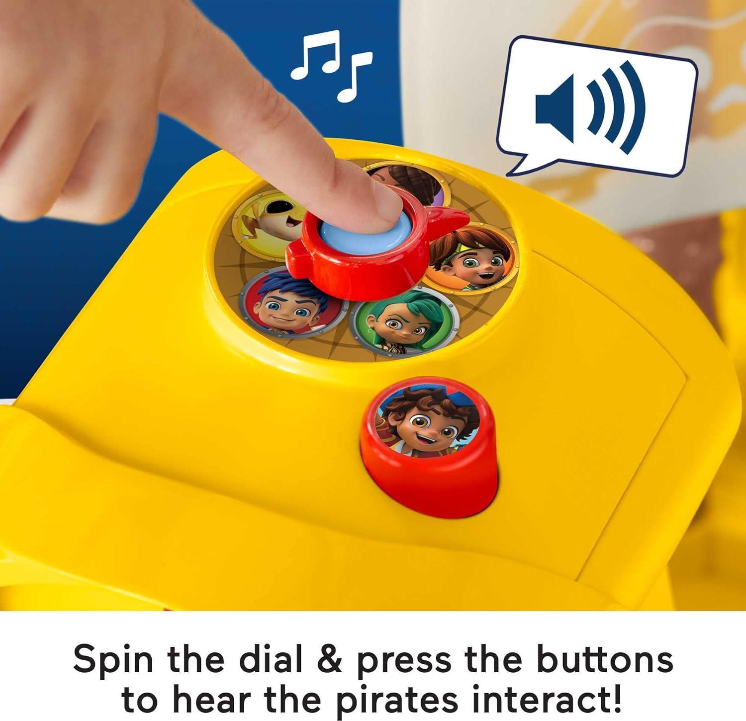 Santiago of the Seas El Bravo Pirate Ship Playset (Lights & Sounds, Frustration Free Packaging)