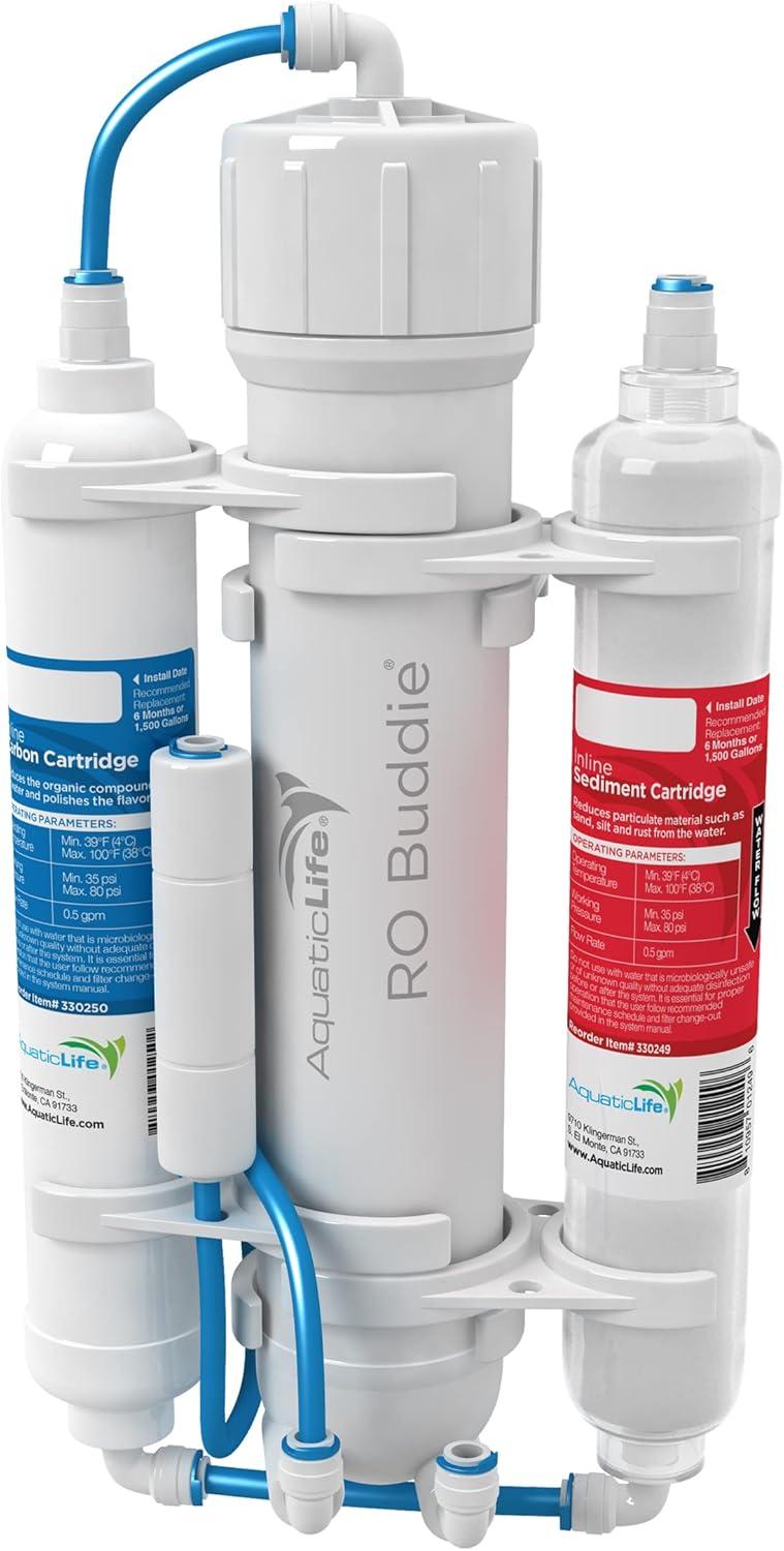 Compact White 3-Stage Reverse Osmosis Water Filter System