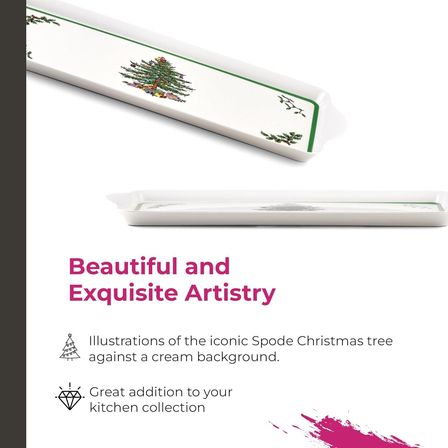 Pimpernel Christmas Tree Melamine Sandwich Tray