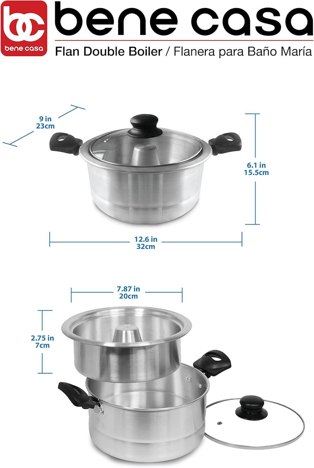 Flan Double Boiler - Flanera para bano de Maria (imported) 1.6 lts