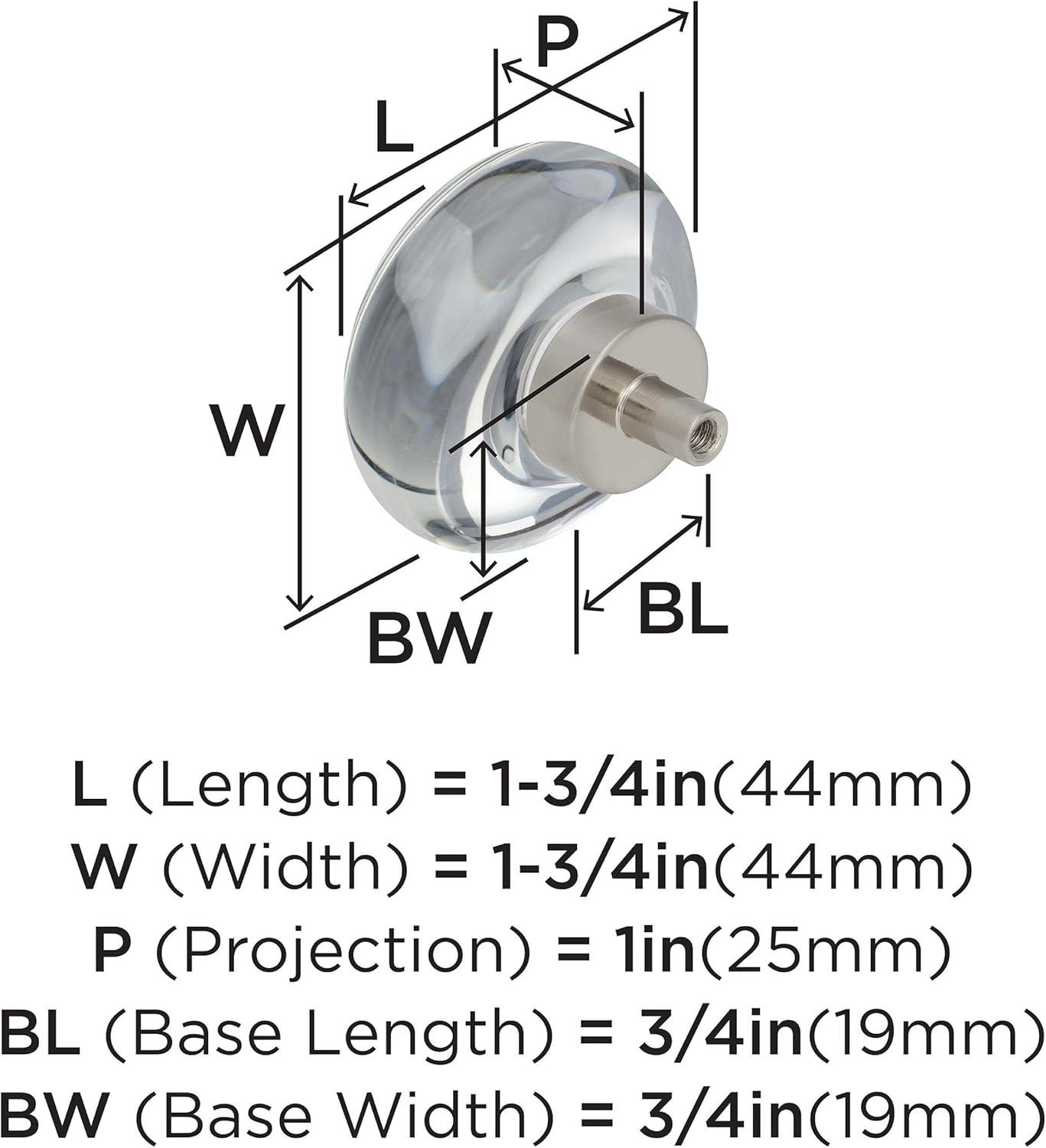 Amerock Glacio Round Cabinet or Furniture Knob