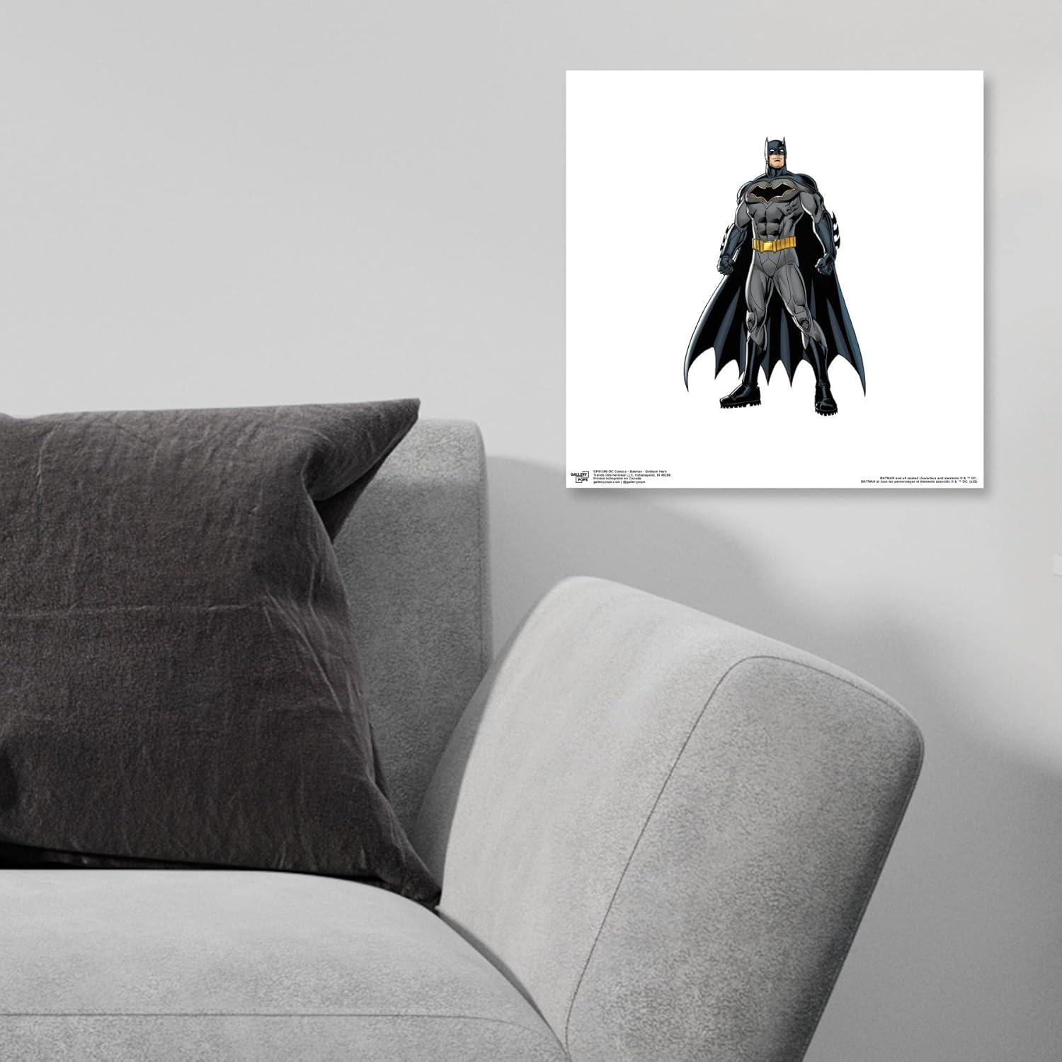 Gallery Pops DC Comics Batman - Gotham Hero Wall Art, Unframed Version, 12" x 12"