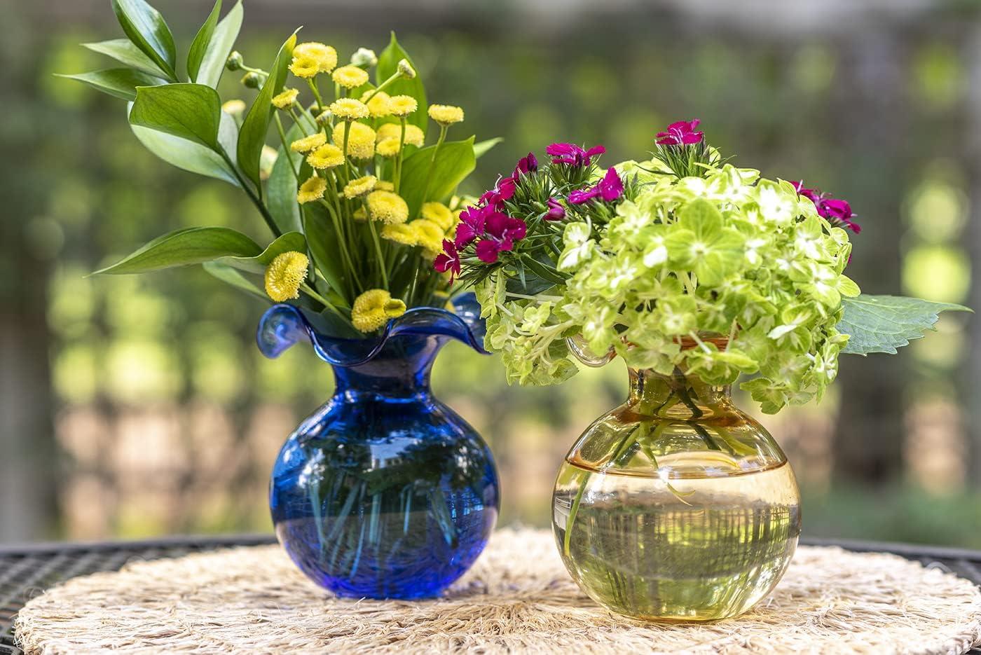 Hibiscus Glass Vase