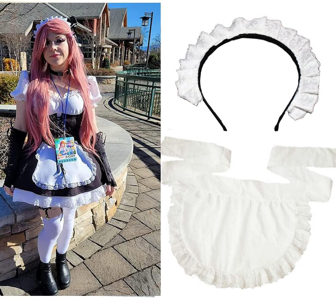 Victorian Women's Maid Cosplay Apron French Housekeeper Apron