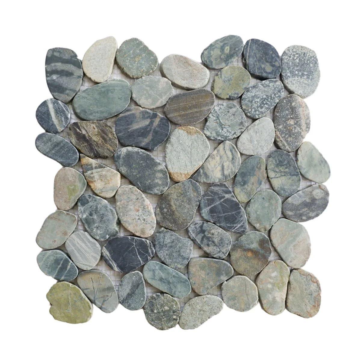 b.o.i Hawaii 12" x 12" Natural Stone Pebbles Mosaic Wall & Floor Tile