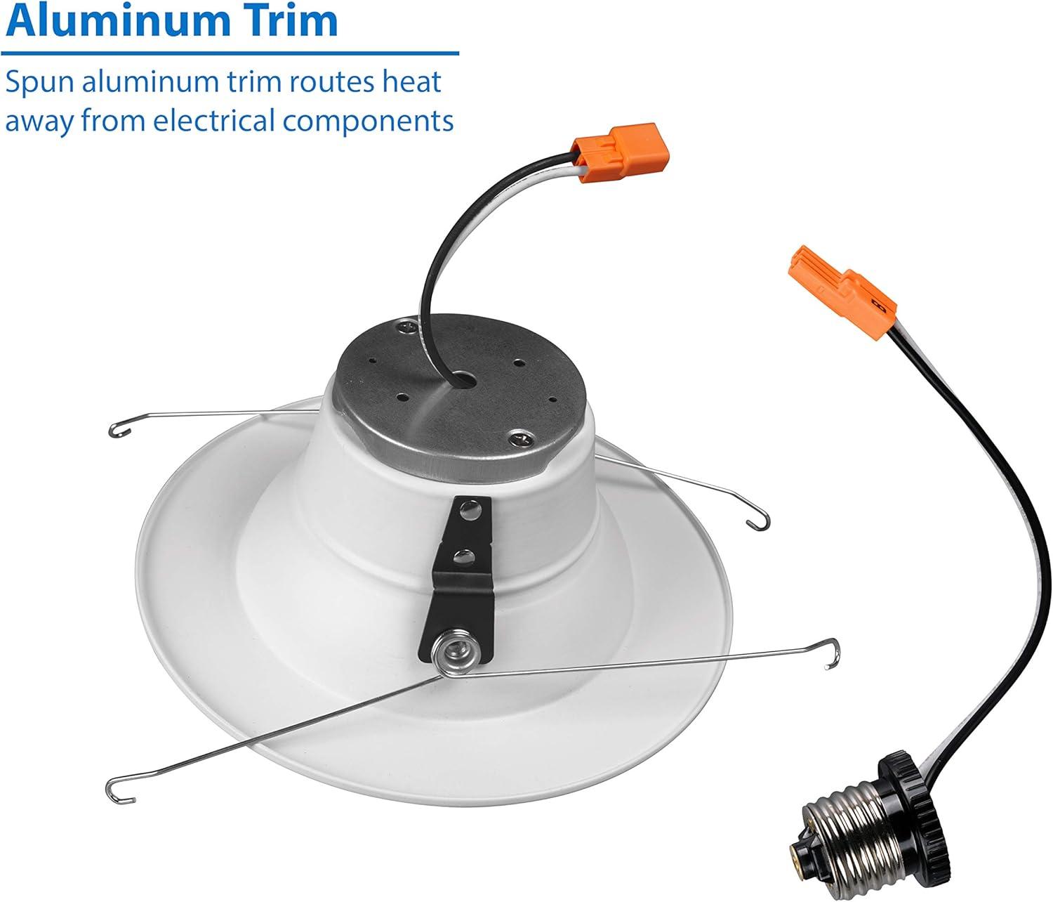 NICOR Lighting DLR565081204KWH 6'' Dimmable LED Retrofit Recessed Lighting Kit