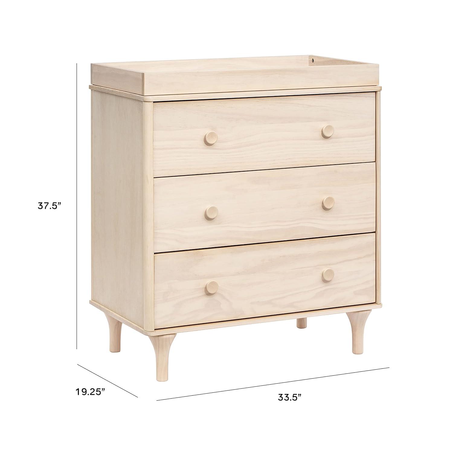 Lolly 3-Drawer Changer Dresser with Removable Changing Tray