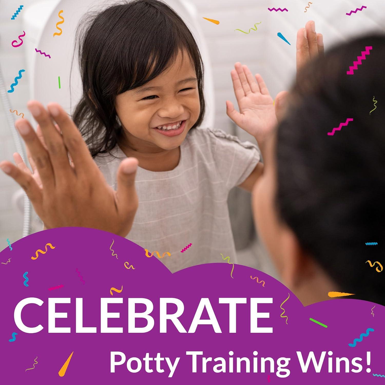 NextStep2 Round Slow Close Toilet Seat with Built-In Potty Training Seat