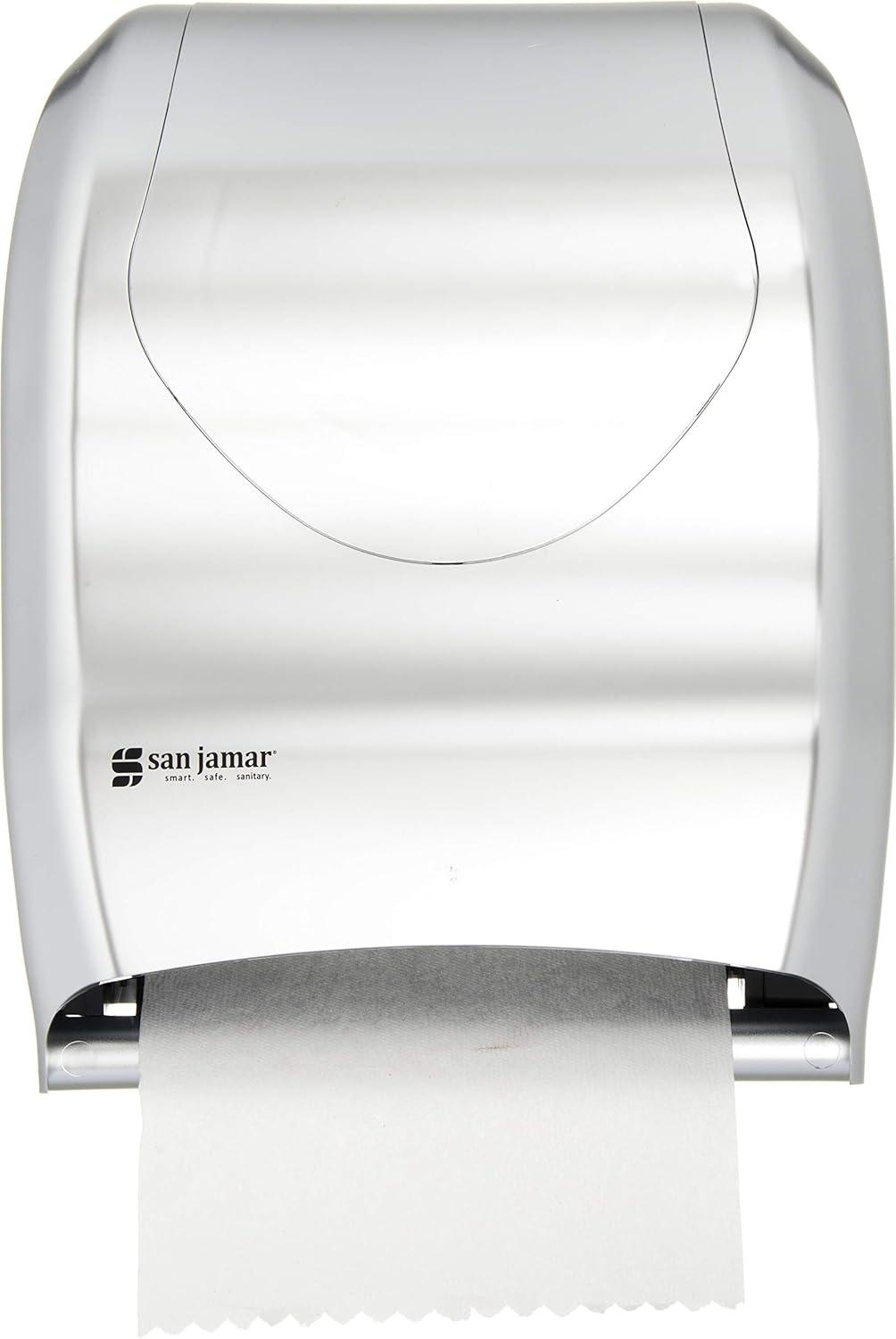 San Jamar Tear-N-Dry Touchless Roll Towel Dispenser, 16.75 x 10 x 12.5, Silver
