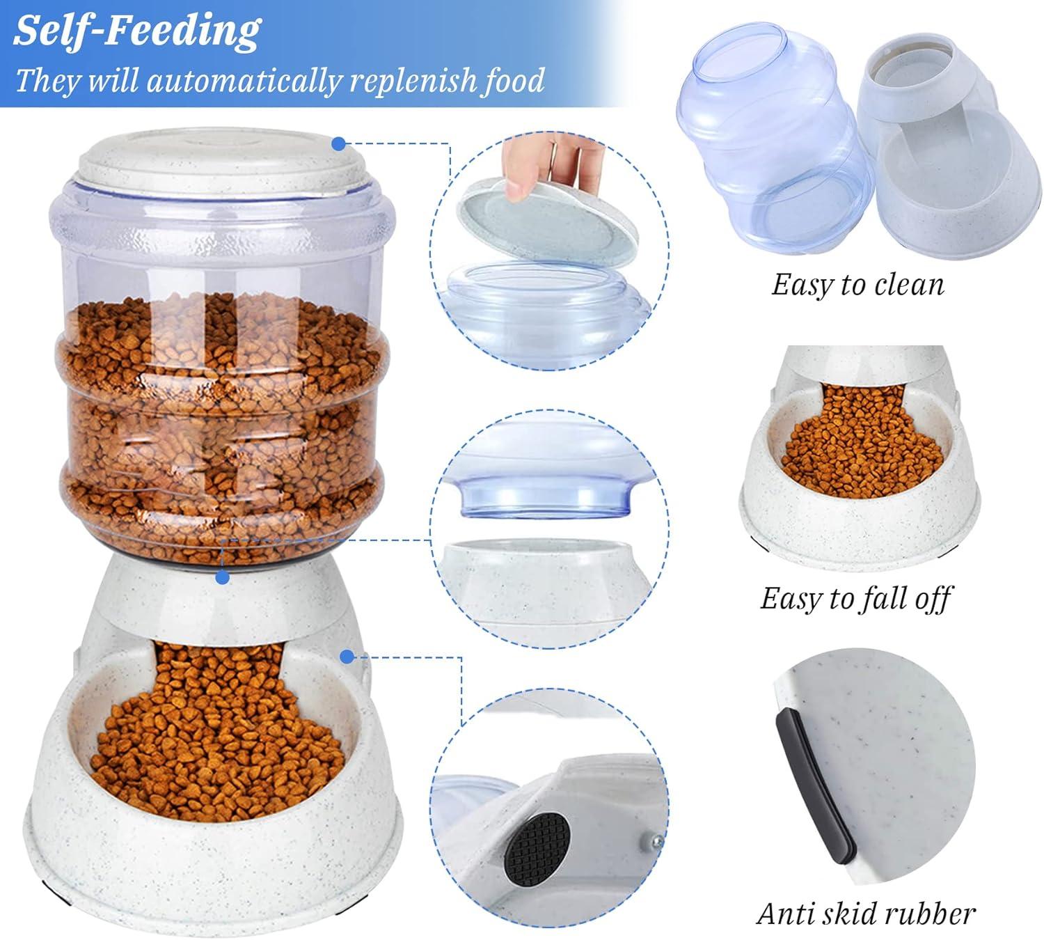 Automatic Feeder for Large Dogs, Large Dog Food Dispenser 3 Gallon, Automatic Dog Feeder Food Dispenser for large dogs and pets That are left unfed for long periods of time away from home.