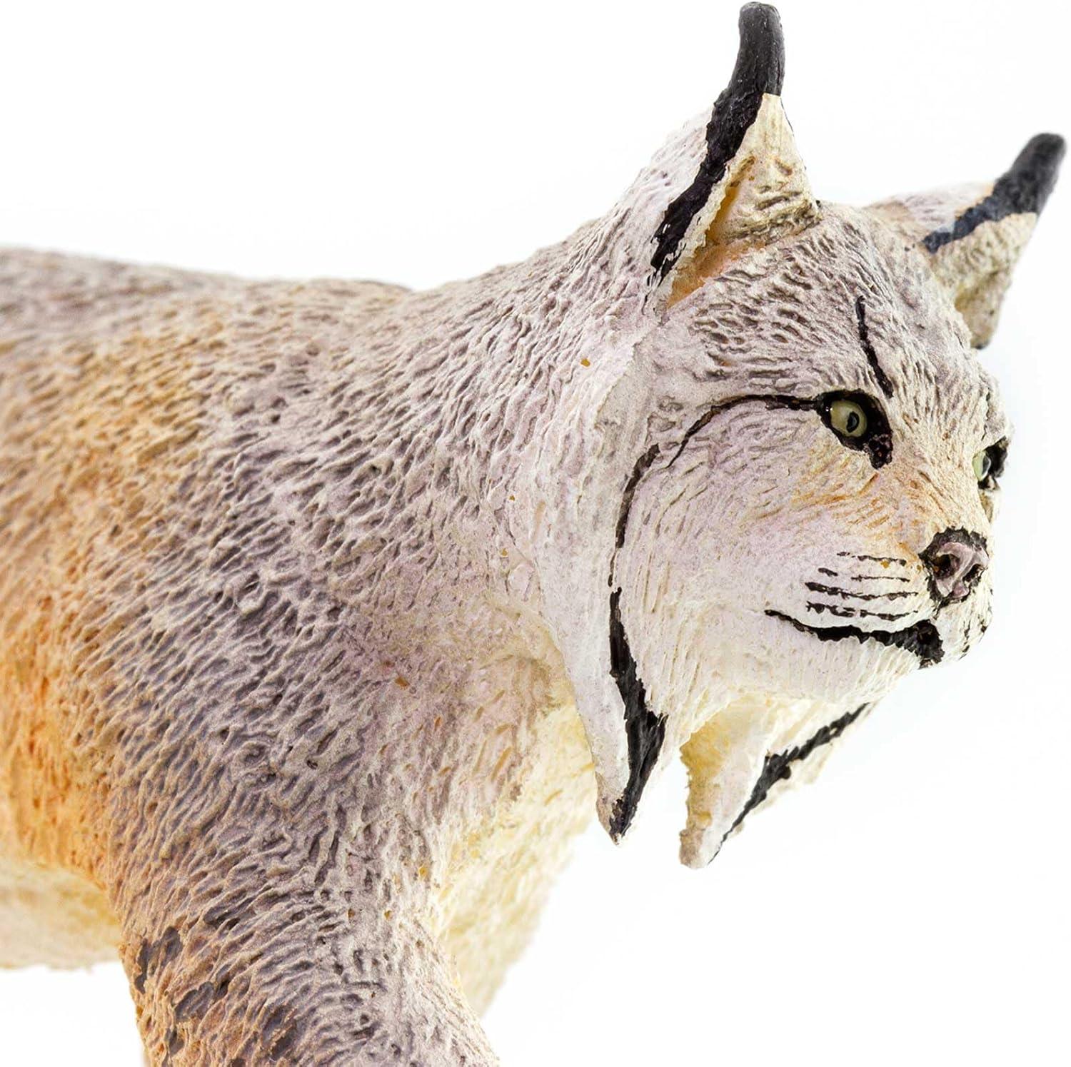 Safari Ltd. Lynx Figurine - Lifelike 3.5" Model Figure - Educational Toy for Boys, Girls, and Kids Ages 3+