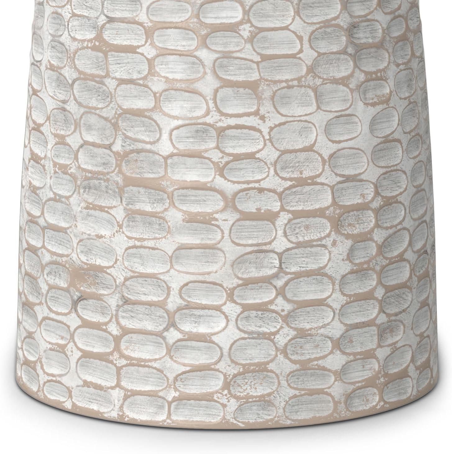 Simpli Home Boyd Solid Mango Wood Pedestal Accent End Table