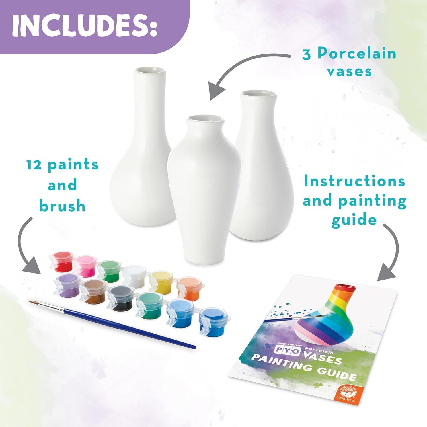 Paint Your Own Porcelain Vases