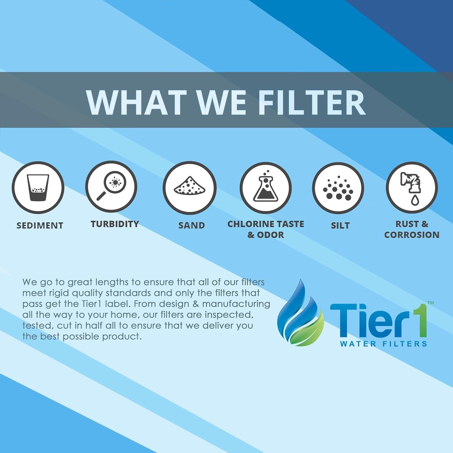 Tier1 White Activated Carbon Block Undersink Water Filter