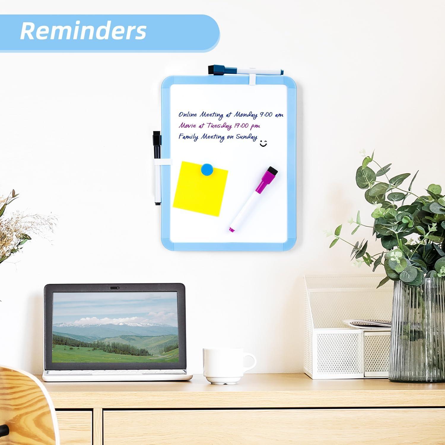 VUSIGN Small Dry Erase Whiteboard, 8.5 x 11 Inches White Board for Kids, Students, Fridge, Locker, Mini Dry Erase Board
