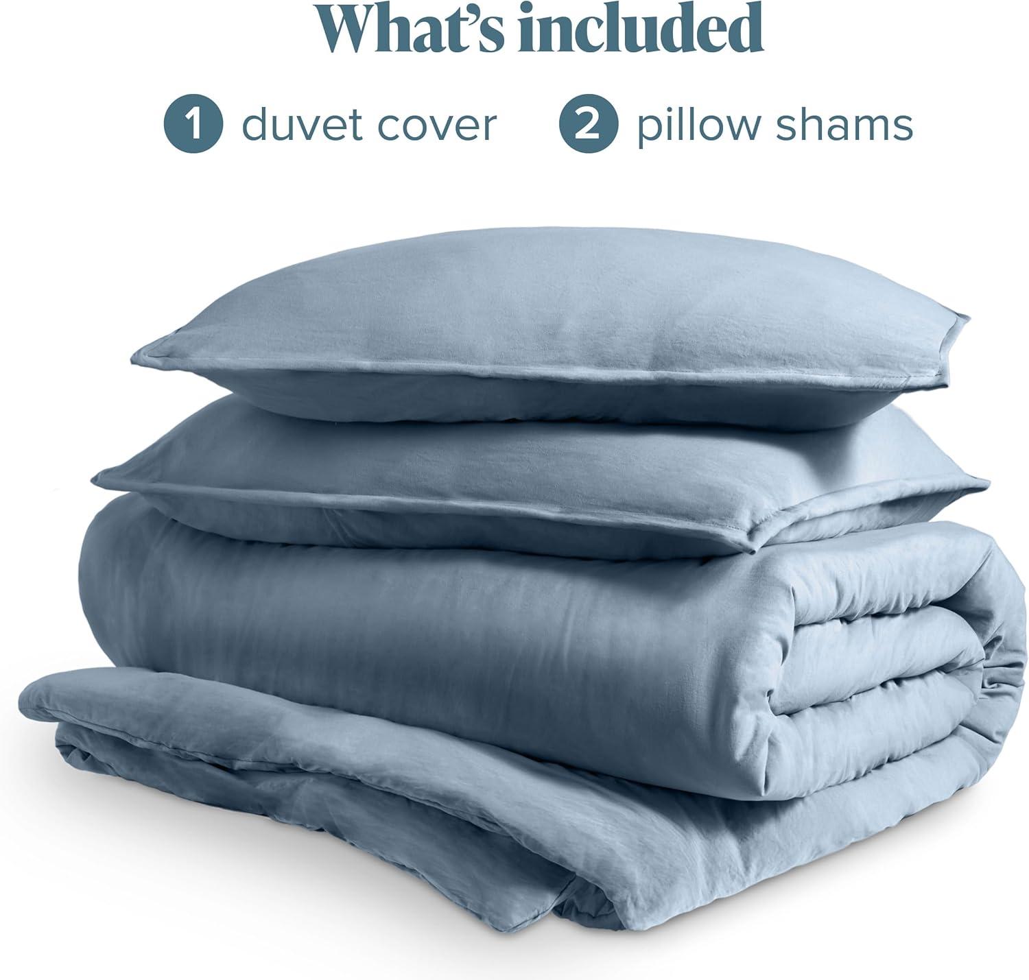 Washed Duvet Cover & Sham Set  – Extra Soft, Easy Care by Bare Home