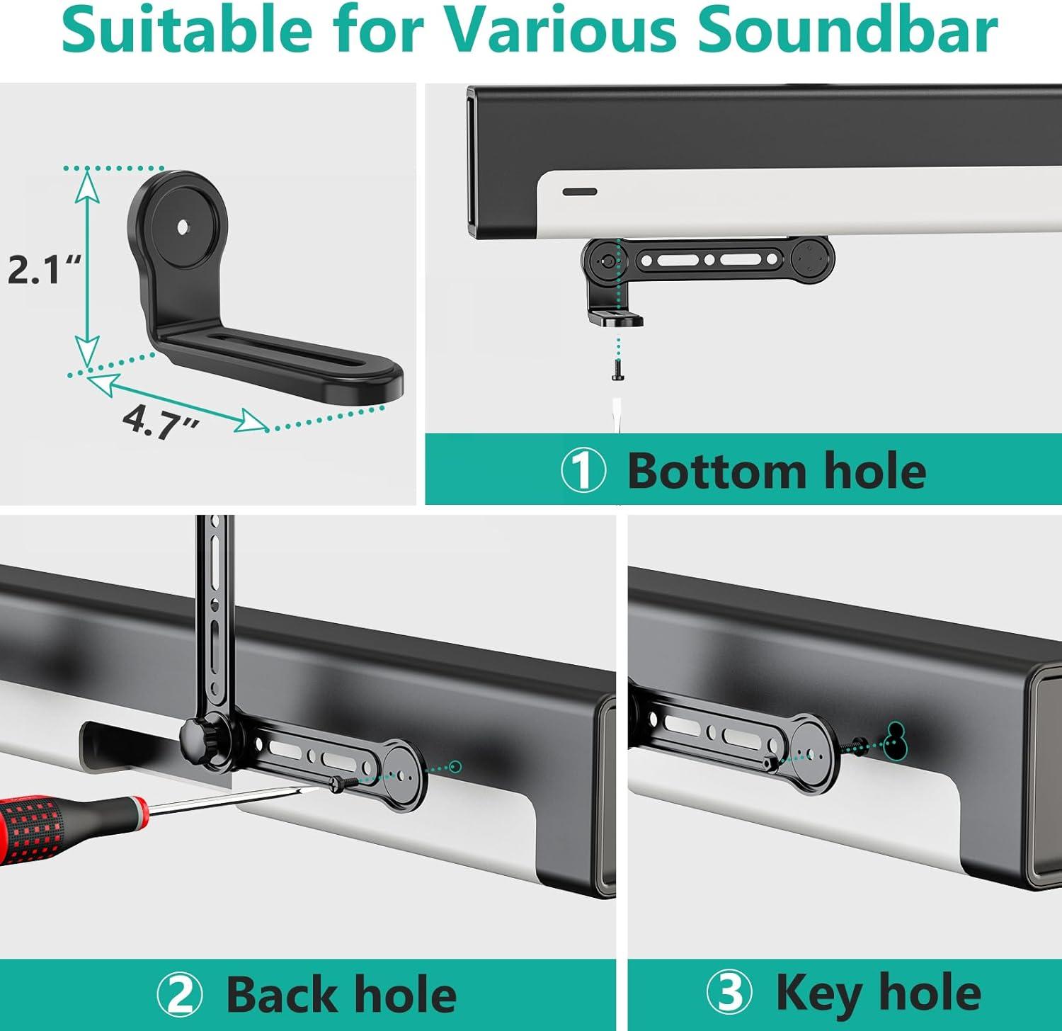 Mount-it Soundbar Bracket Universal TV & Reviews | Wayfair