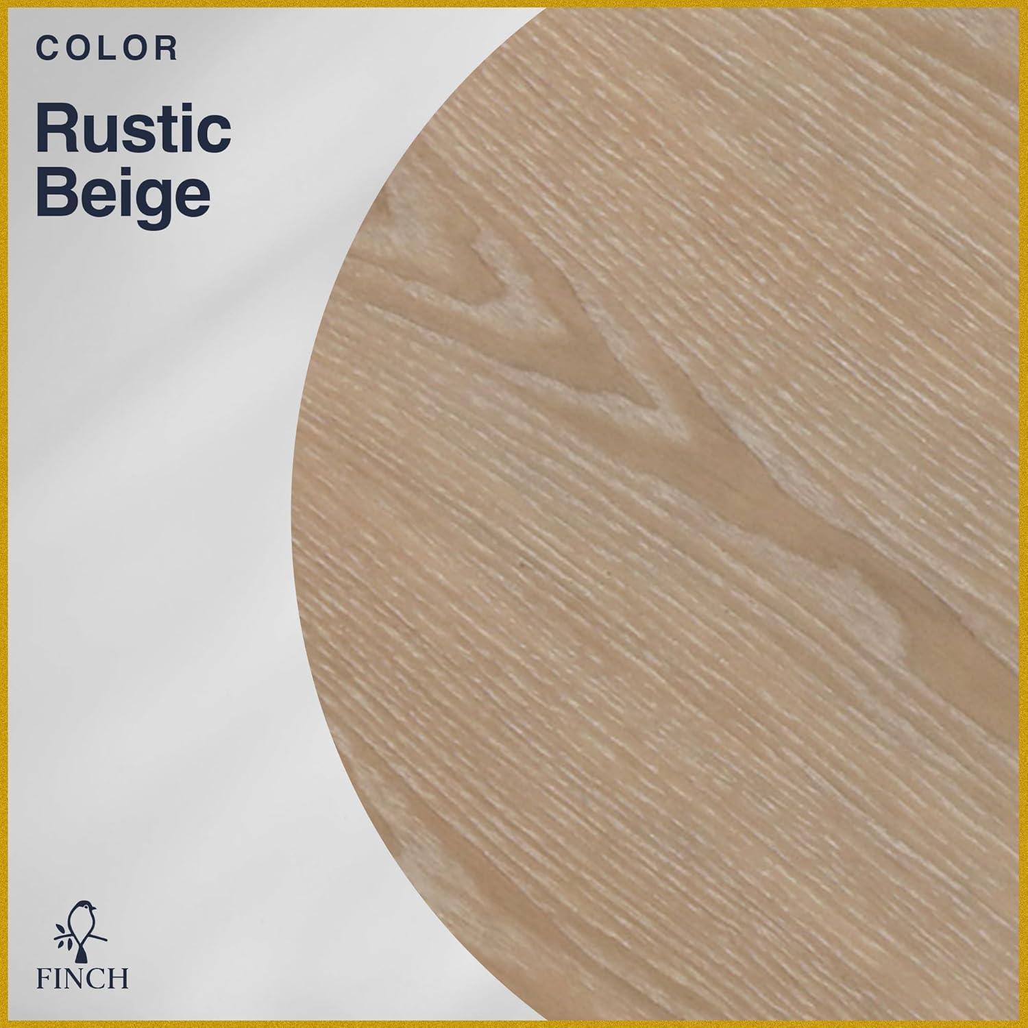 Finch Alfred Round Solid Wood Rustic Dining Table