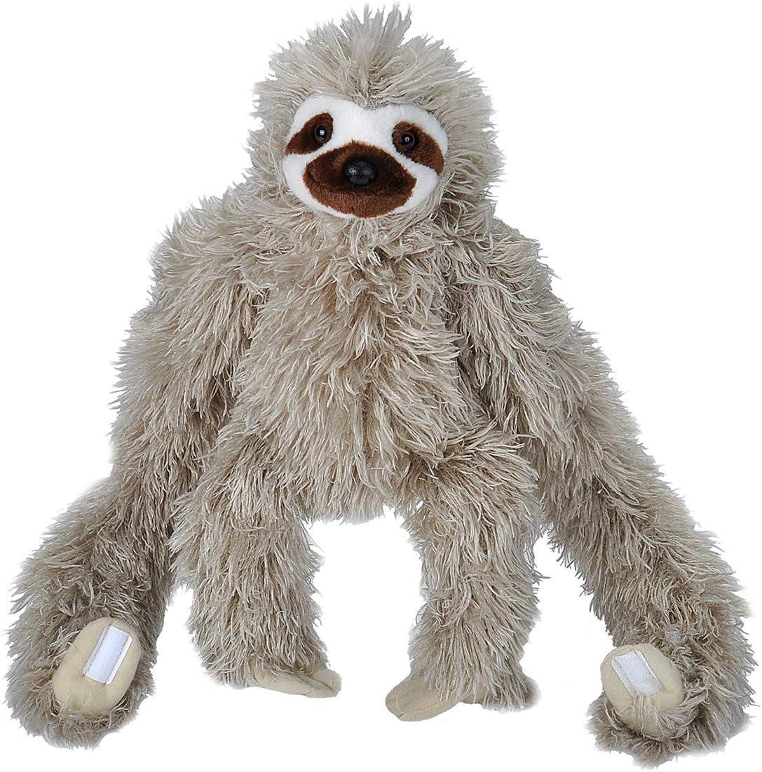 Wild Republic Hanging Monkey Three Toed Sloth Stuffed Animal, 20 Inches