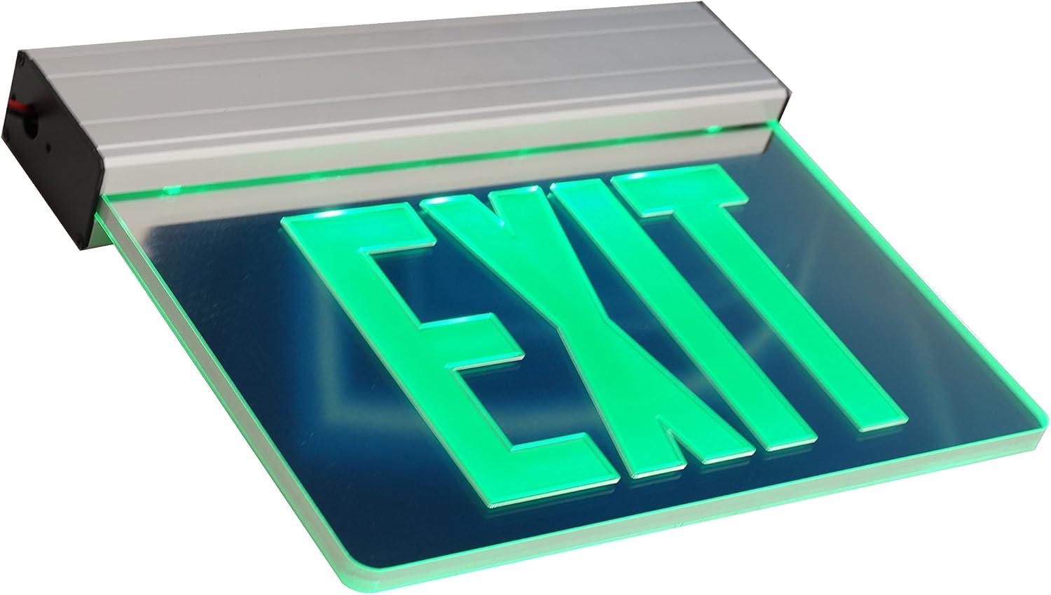 NICOR Lighting Aluminum Edge Lit LED Exit Sign