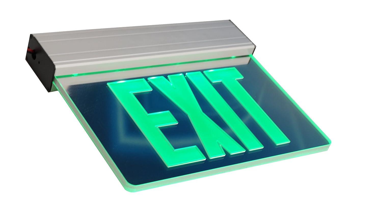 NICOR Lighting NICOR Lighting Aluminum Edge Lit LED Exit Sign
