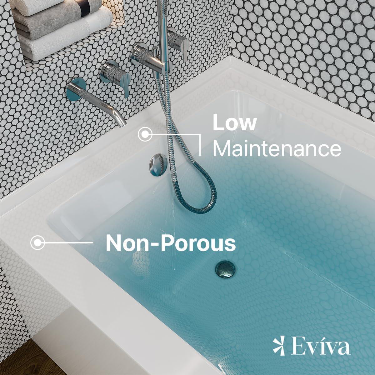 Nova 60'' x 32'' Alcove / Tile In Soaking Acrylic Bathtub