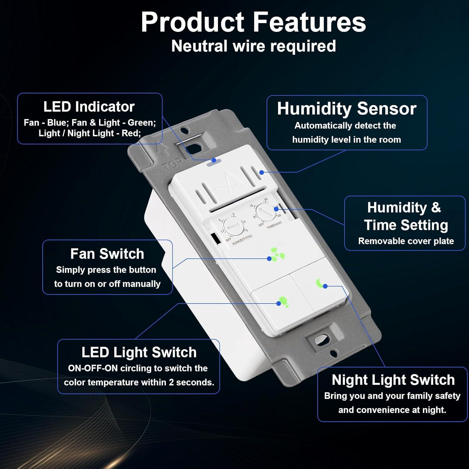 Akicon AK-SW-FLHT 3 Tamper Resistant 3-Way Motion Sensor