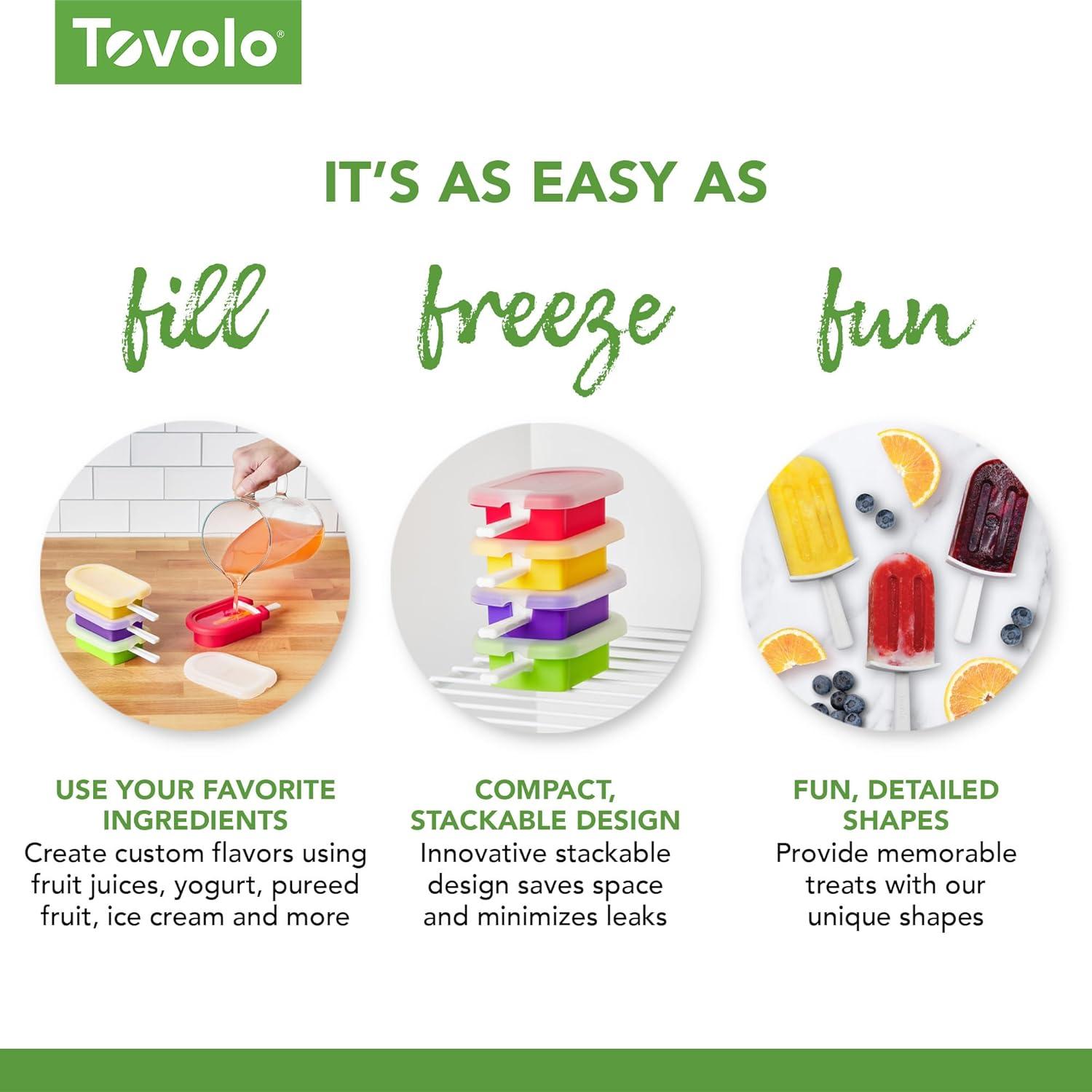 Tovolo Classic Stackable Pop Molds (Set of 4)