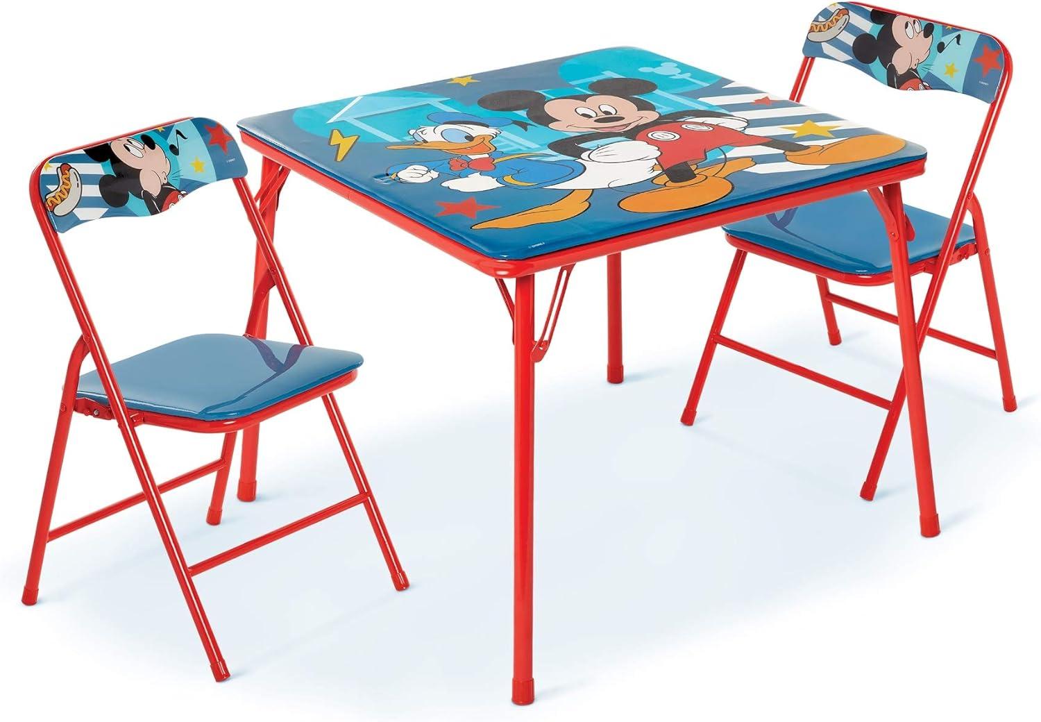 Mickey Mouse Red and Blue Kids Table and Chairs Set