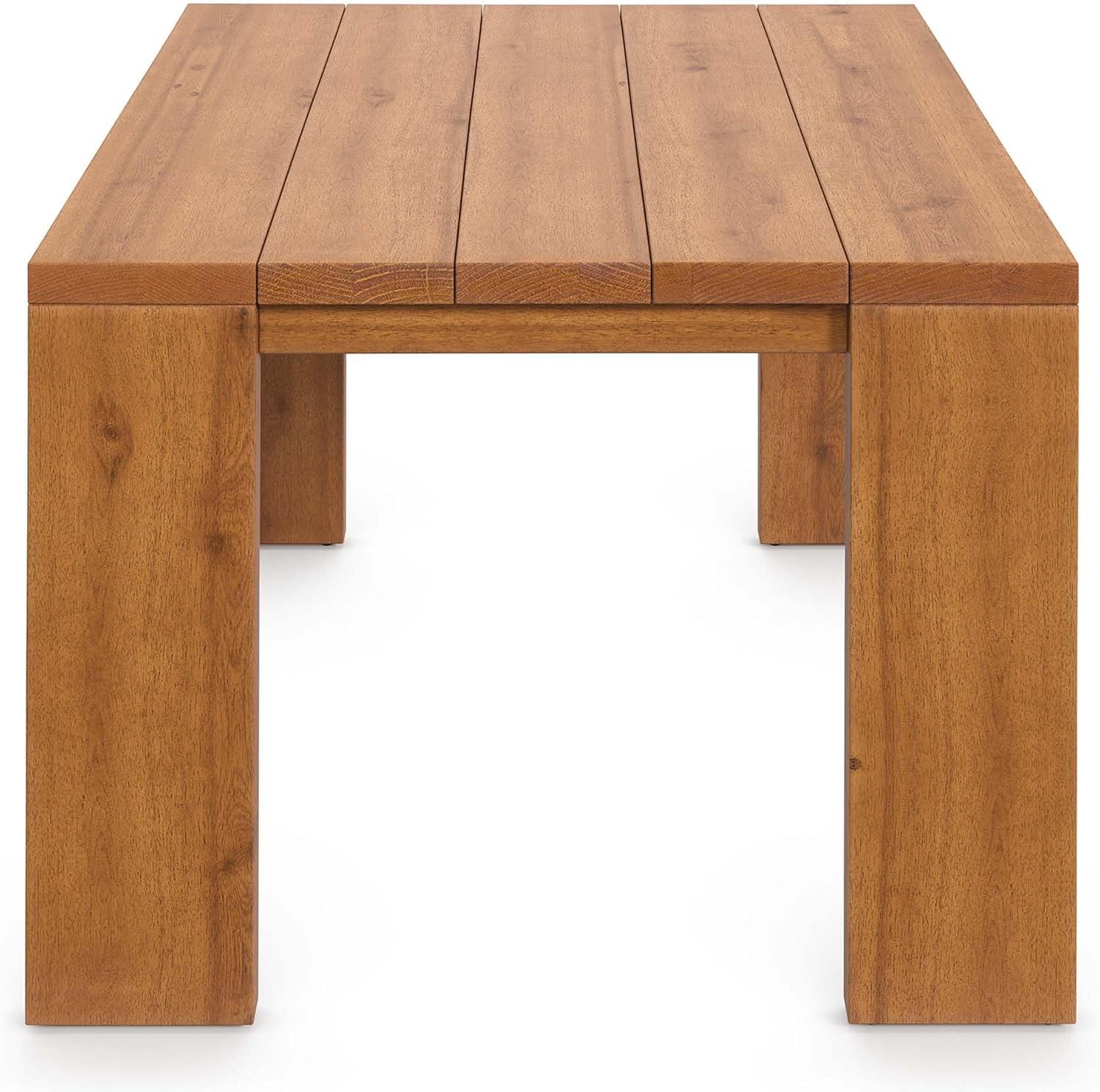 Tahoe Outdoor Patio Acacia Wood Side Table In Natural