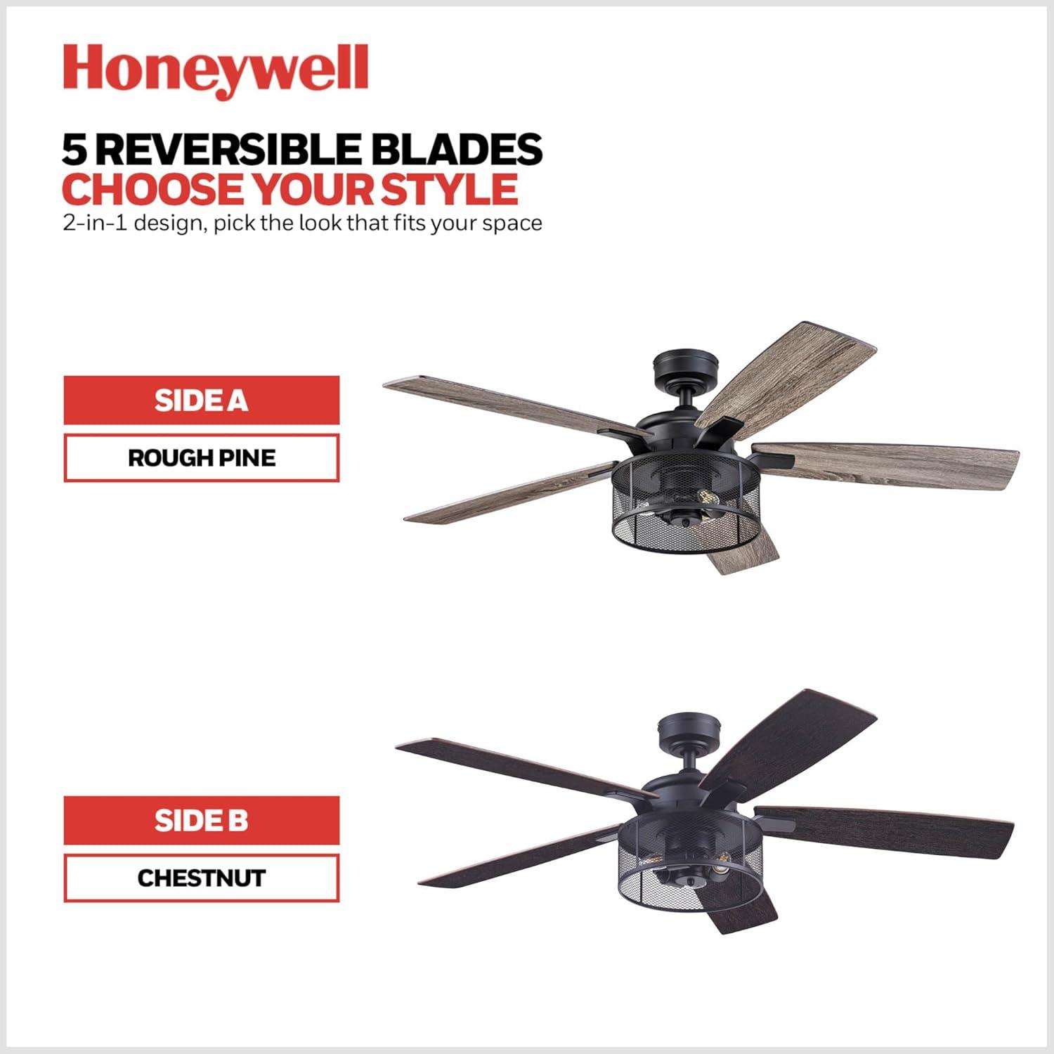 Carnegie 52" Ceiling Fan with LED Lights and Remote Included