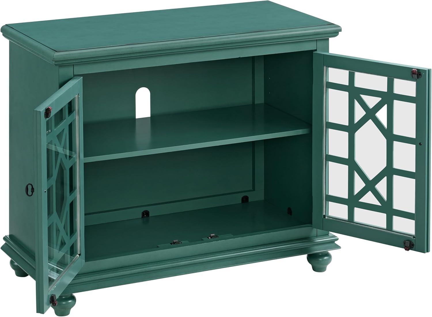 Martin Svensson Home Elegant Small Spaces TV Stand, Teal
