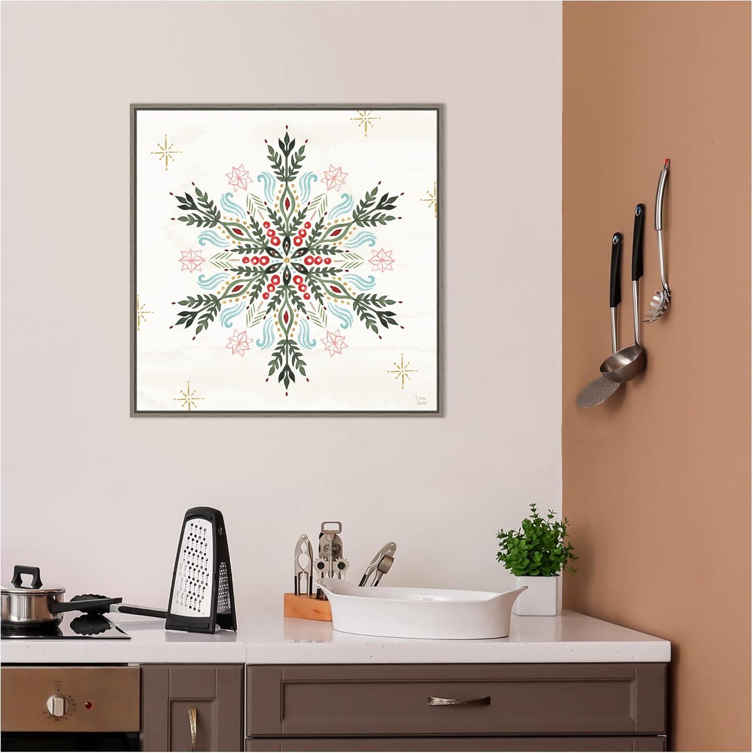 Amanti Art Winter Moment XI by Dina June Canvas Wall Art Print Framed 22 x 22-in.