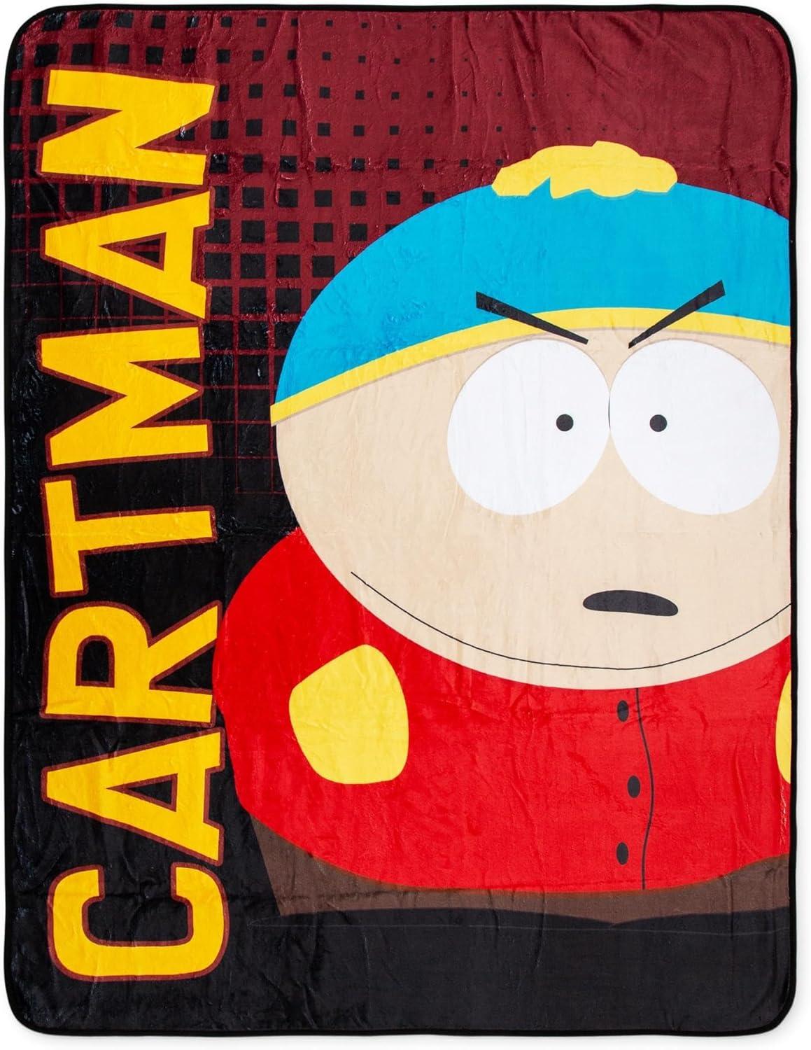 Surreal Entertainment South Park Eric Cartman Fleece Throw Blanket | 45 x 60 Inches