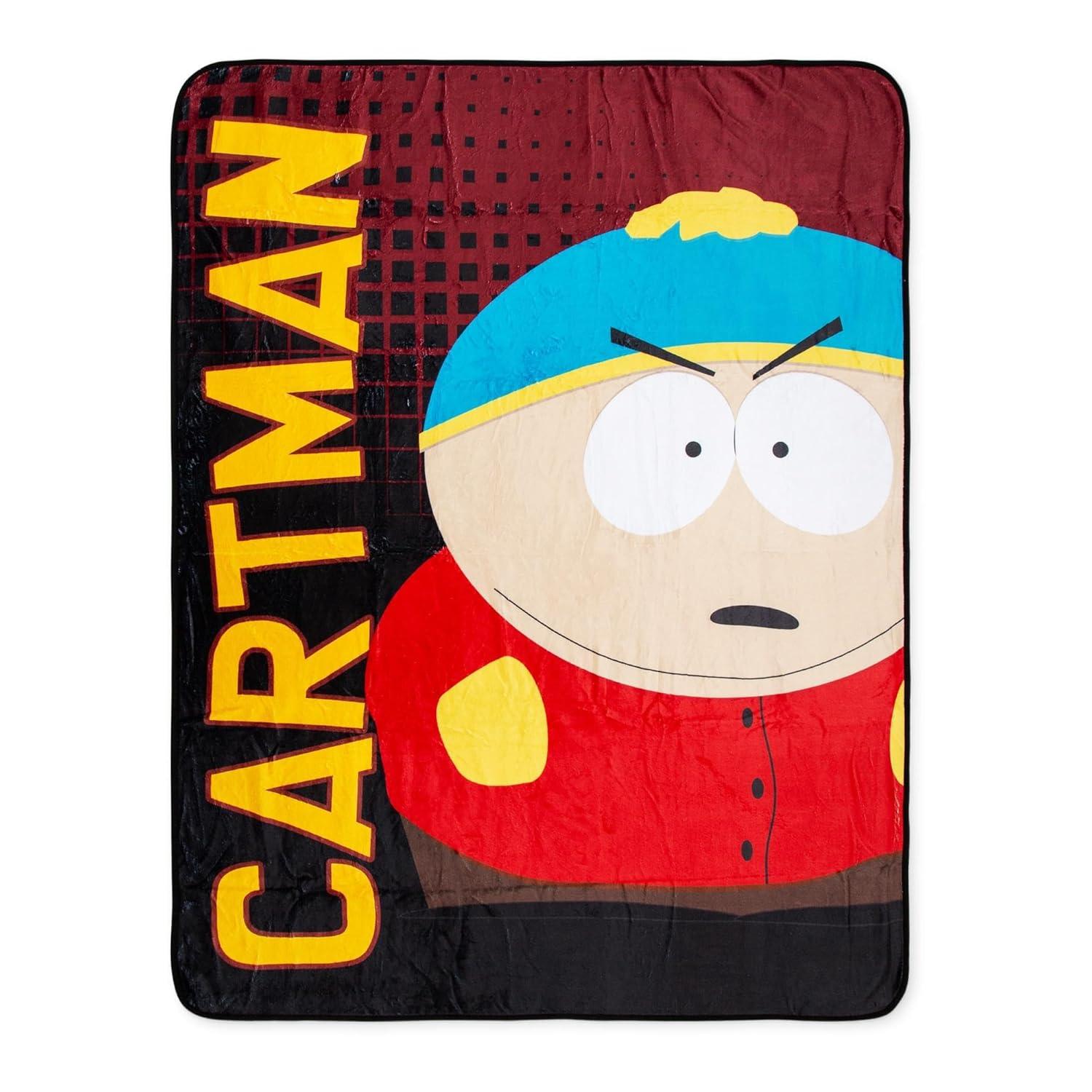 Surreal Entertainment South Park Eric Cartman Fleece Throw Blanket | 45 x 60 Inches