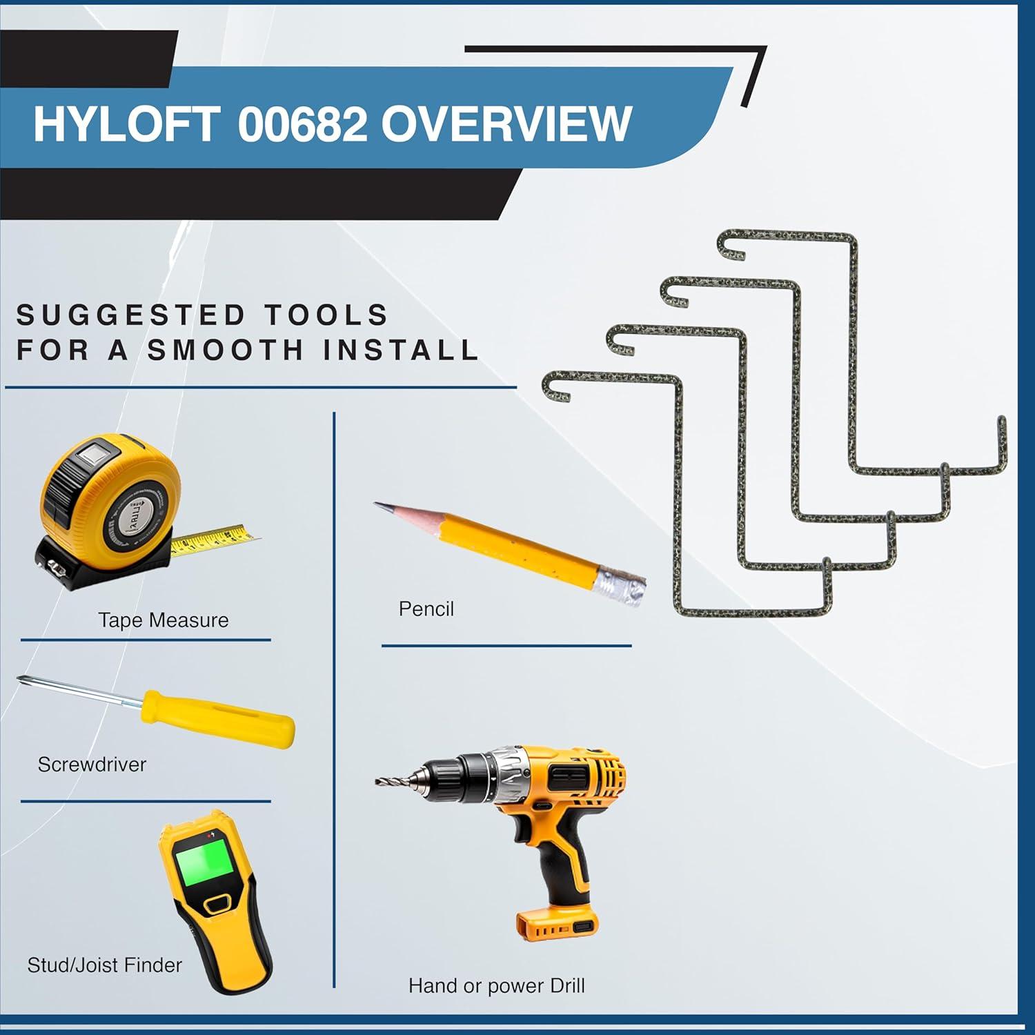 Hyloft Hyloft Z-Hook Ceiling Mounted Bike Rack 00682