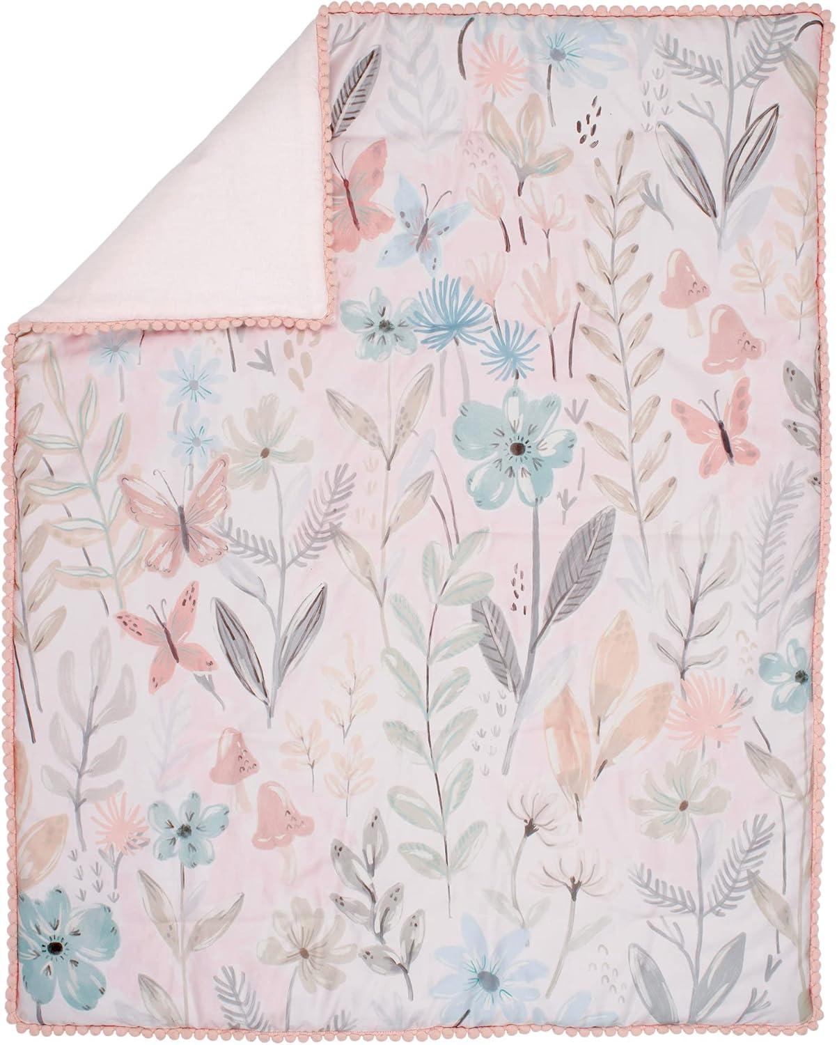Lambs & Ivy Baby Blooms 3 - Piece Crib Bedding Set (Set of 3)