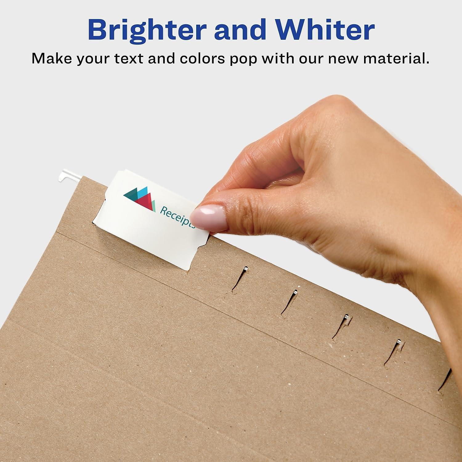 Avery Consumer Products Avery® Print/Write-On Hanging Tabs Paper Hanging Files Cabinet