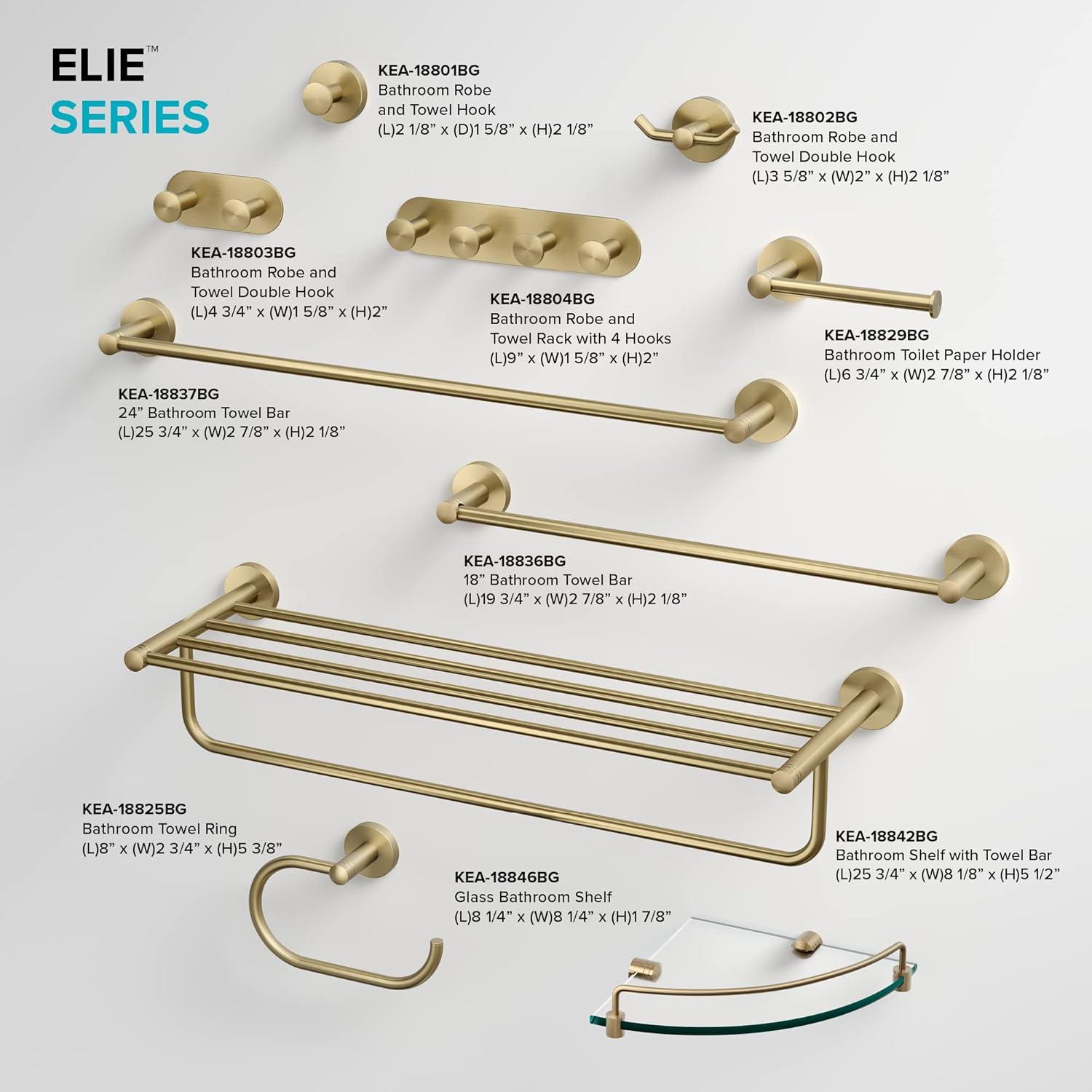 Elie Wall Mounted Robe Rack